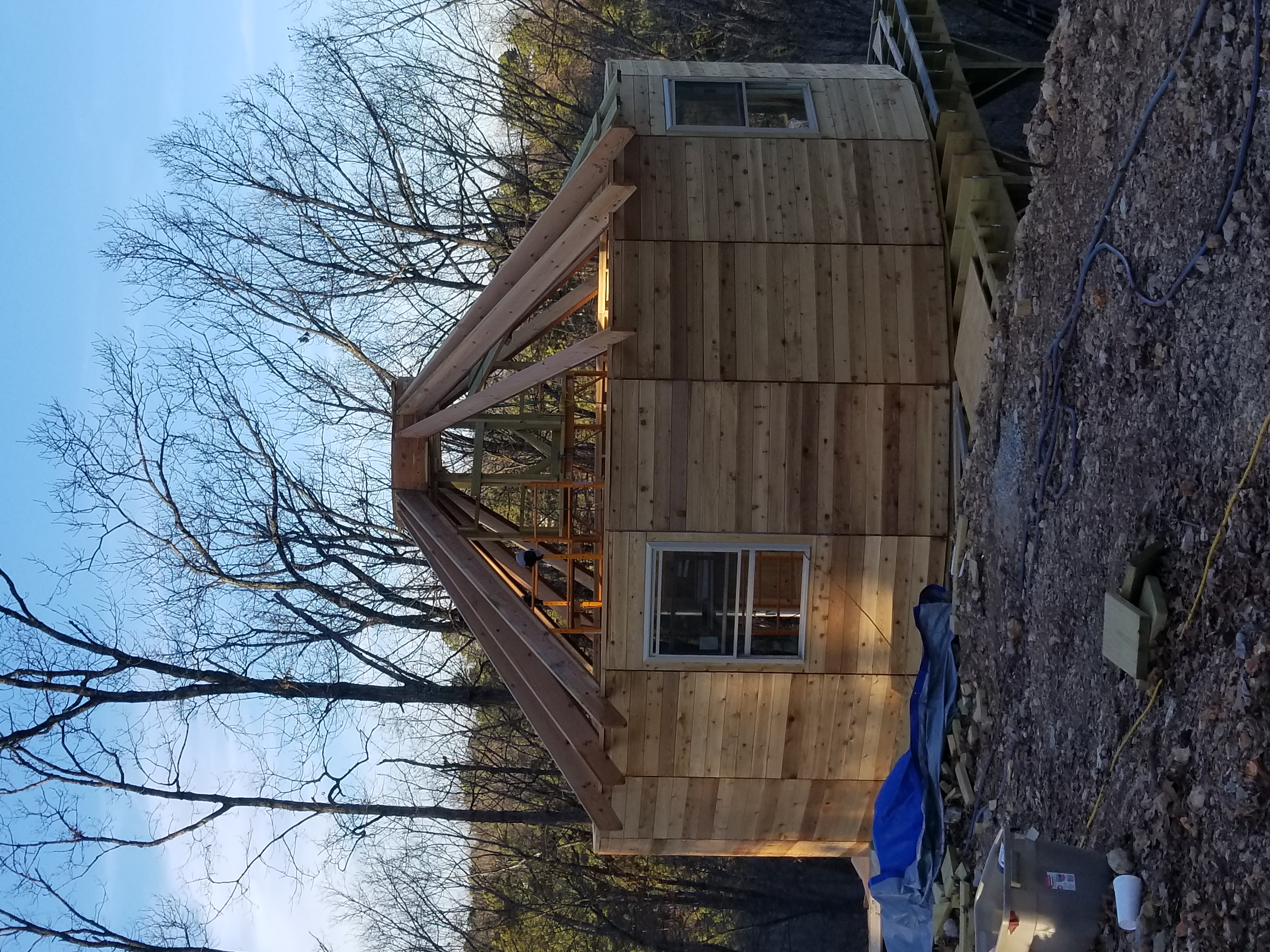 Construction Continues – Rafters and Eves