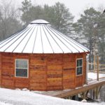 Fresh snow on 25' Yurt